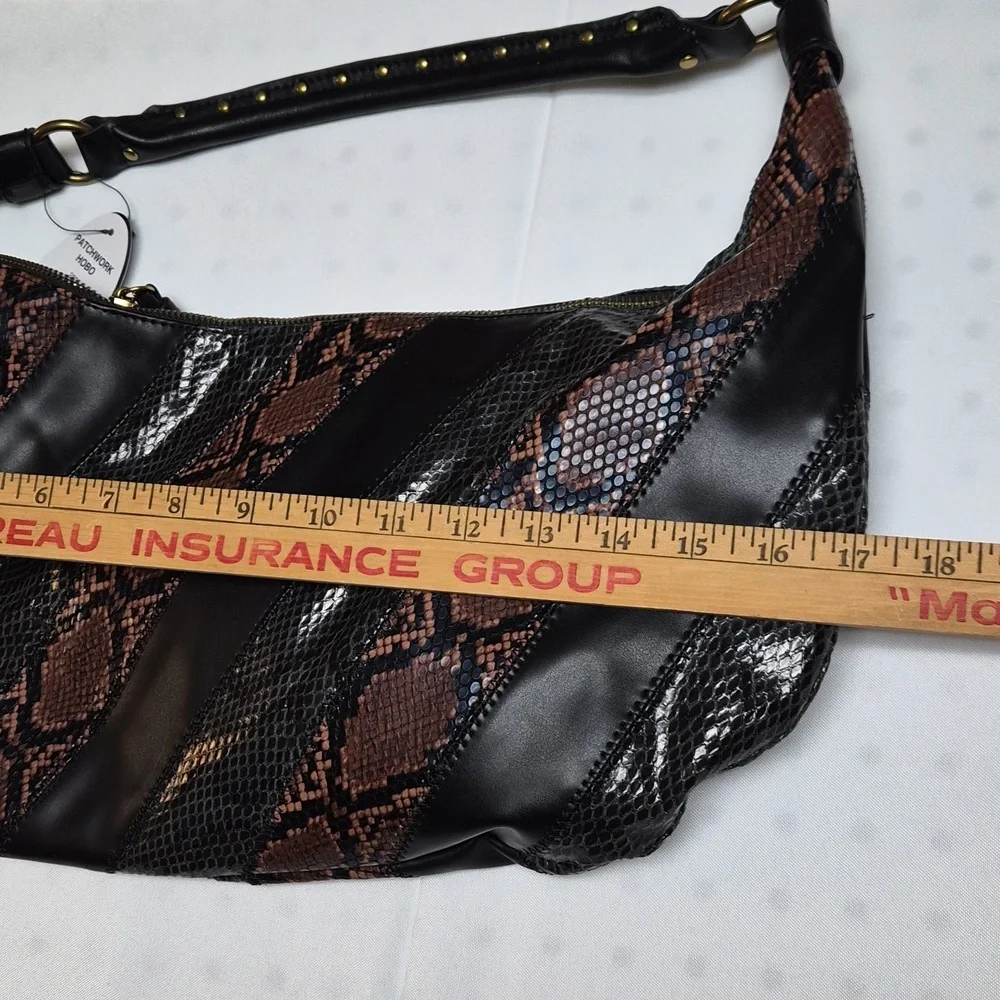 NWT Scoop Black and Brown Hobo Bag